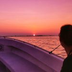 Sunset from the boat